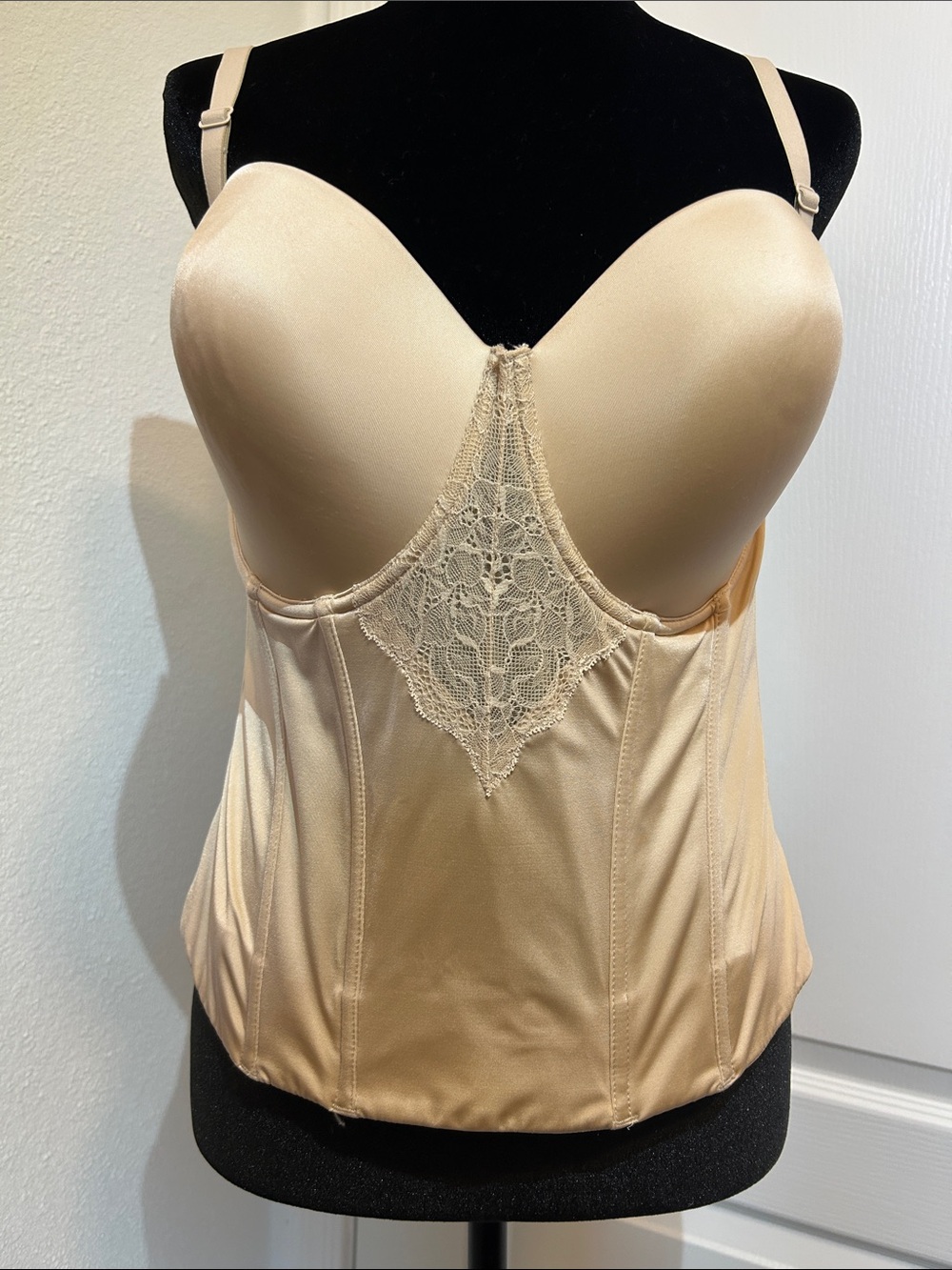 Maidenform Nude Longline Bustier with Lace Accent